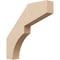 Ekena Millwork 3-inch W x 18-inch D x 18-inch H Monterey Rough Cedar Woodgrain TimberThane Knee Brace, Primed BRCUR03X18X18MONRCPR - alternate 1